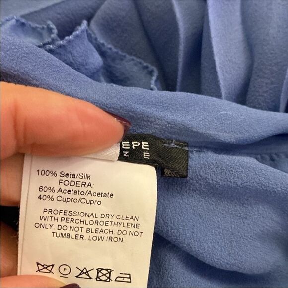 Patrizia Pepe Elegant Blue Halter Dress, S - Picture 10 of 11